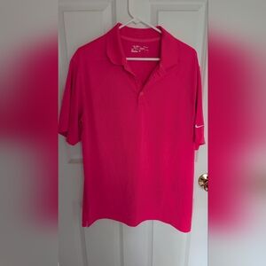 Nike Golf Tour Performance casual Dri fit Polo shirt Hot Pink men’s large